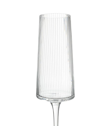KARE kieliszek do szampana RIFFLE 215 ml transparentny