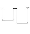 MOOSEE lampa wisząca SHAPE DUO 120 czarna
