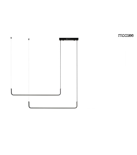 MOOSEE lampa wisząca SHAPE DUO 120 czarna