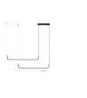 MOOSEE lampa wisząca SHAPE DUO 120 czarna