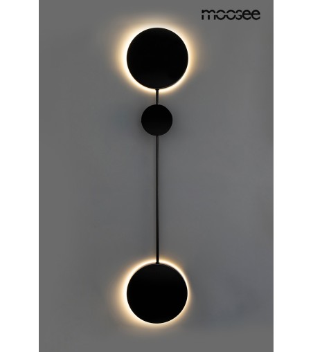 MOOSEE lampa ścienna SHADOW 2 czarna