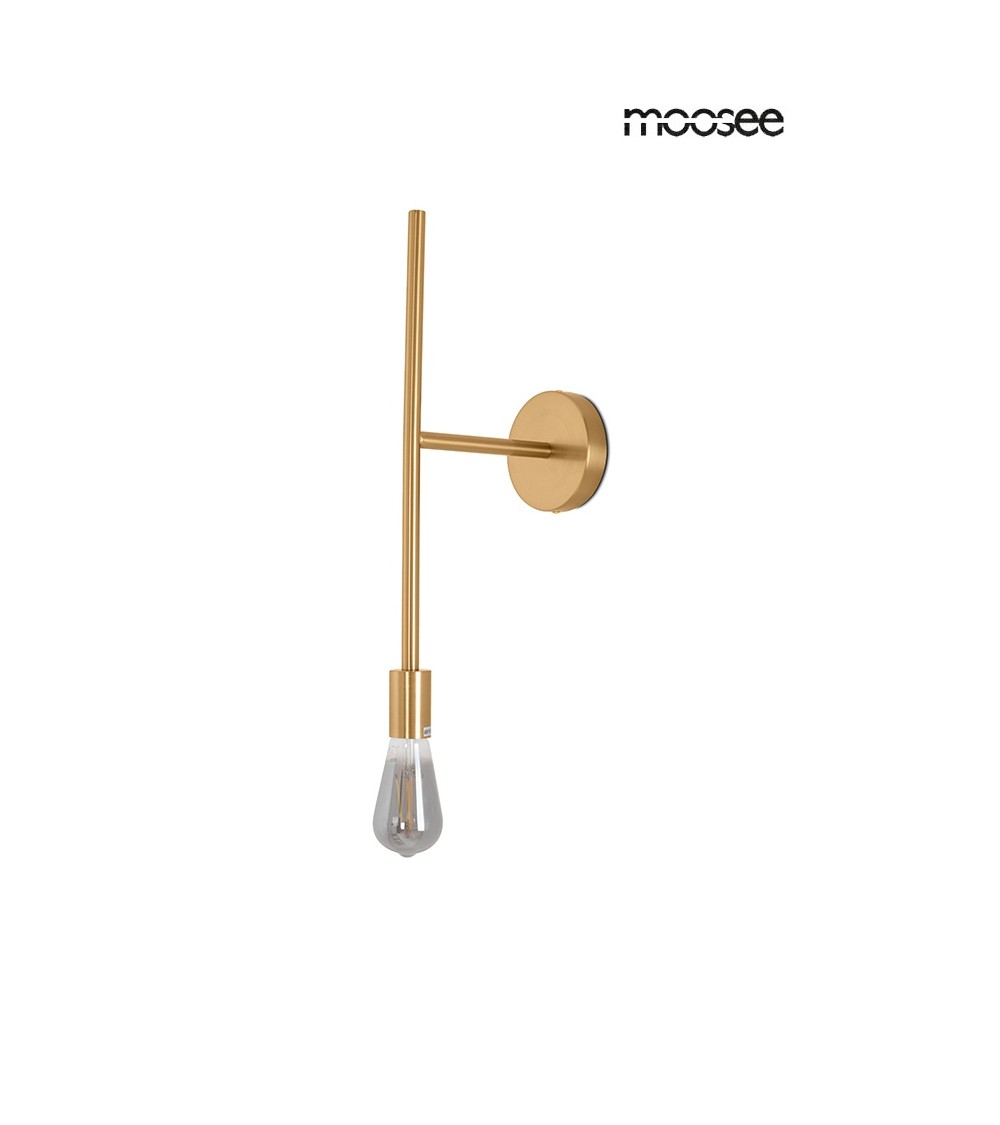 MOOSEE lampa ścienna RIVA złota