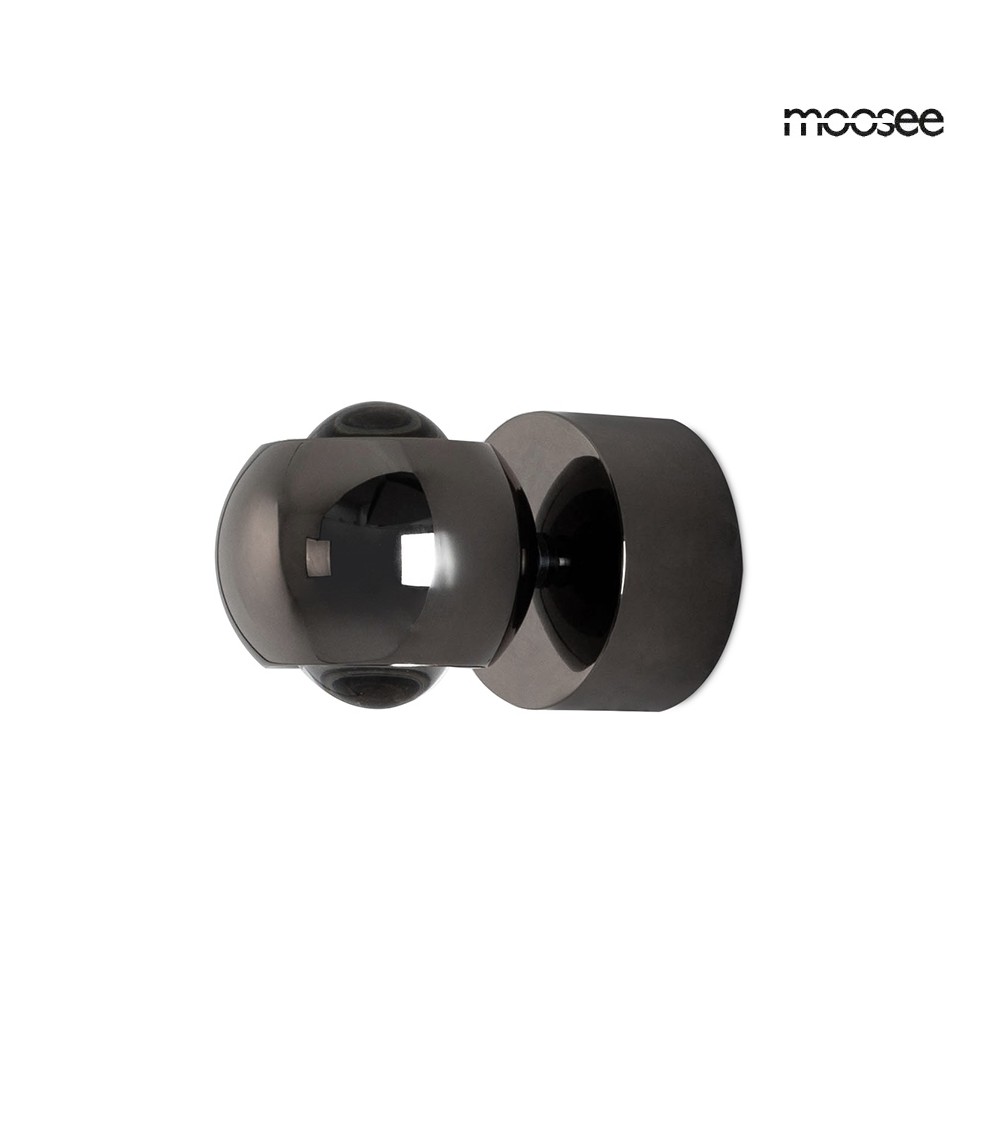 MOOSEE lampa ścienna EOS czarny chrom