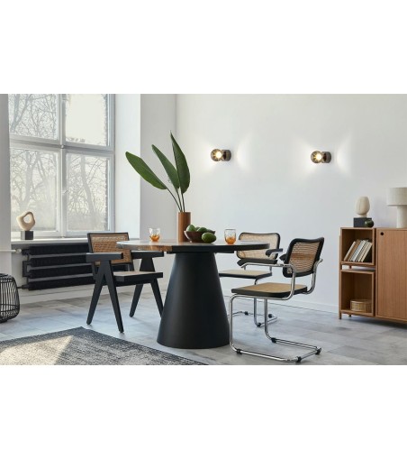 MOOSEE lampa ścienna EOS czarny chrom