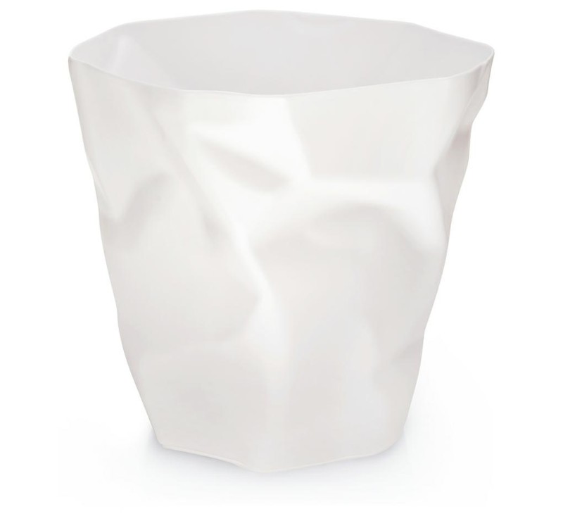 Kosz na śmieci PLAST biały