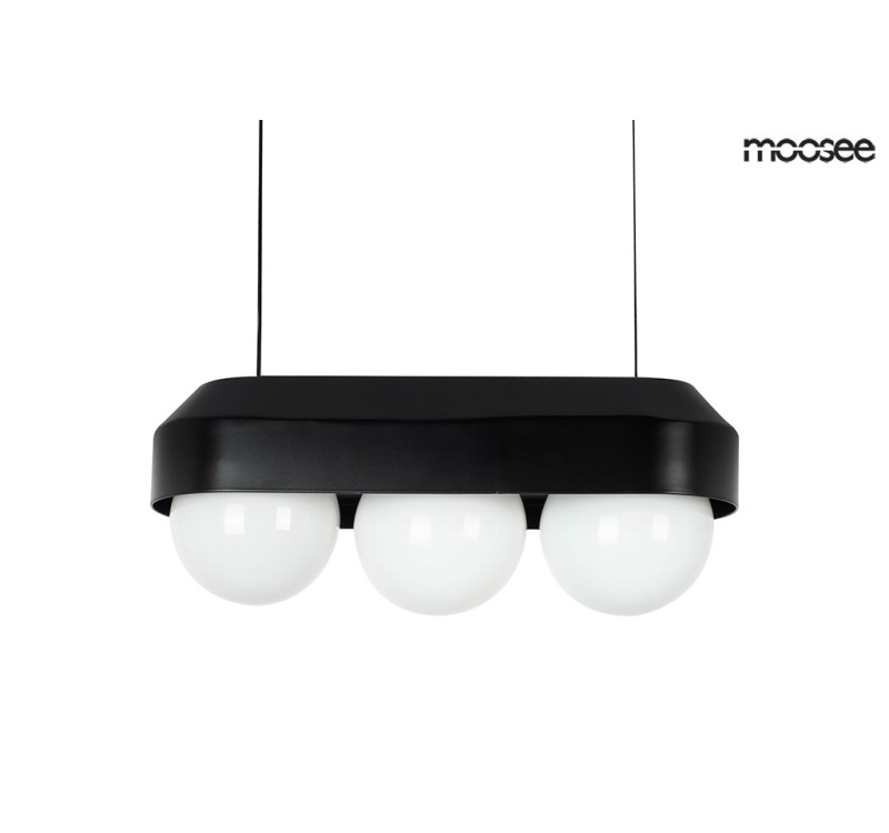 MOOSEE lampa wisząca DROPS 3 czarna
