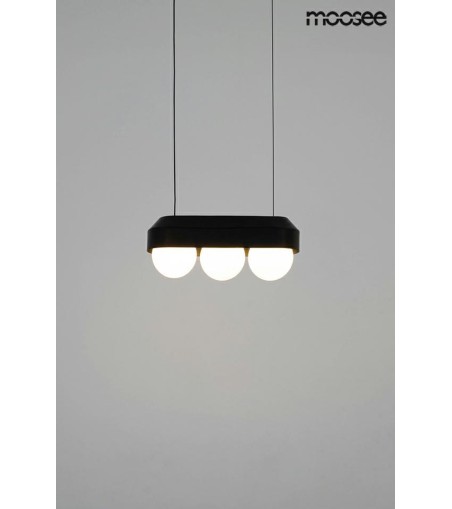 MOOSEE lampa wisząca DROPS 3 czarna