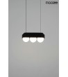 MOOSEE lampa wisząca DROPS 3 czarna