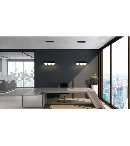 MOOSEE lampa wisząca DROPS 3 czarna