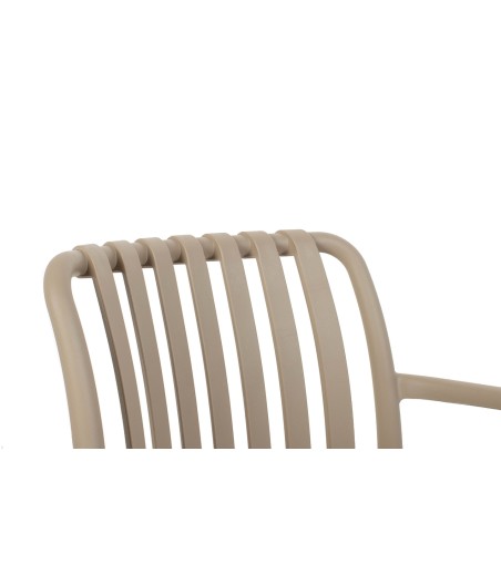 MODESTO krzesło Strips beżowe -           polipropylen