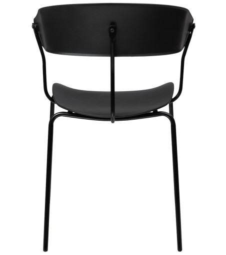 Krzesło JETT czarne - polipropylen, metal