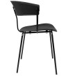 Krzesło JETT czarne - polipropylen, metal