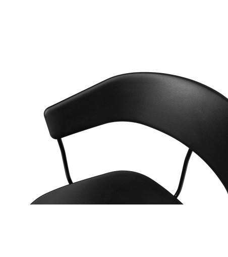 Krzesło JETT czarne - polipropylen, metal