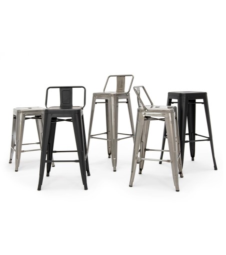 Krzesło barowe TOWER BACK 66 (Paris) metal