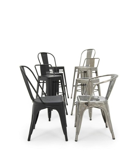 Krzesło barowe TOWER BACK 66 (Paris) metal