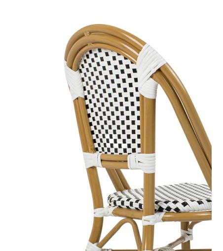 Krzesło ogrodowe CAFE PARIS białe rattan