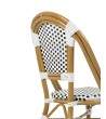 Krzesło ogrodowe CAFE PARIS białe rattan