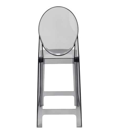 Krzesło barowe VICTORIA 65 cm dymione - poliwęglan