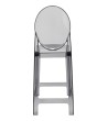 Krzesło barowe VICTORIA 65 cm dymione - poliwęglan
