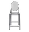 Krzesło barowe VICTORIA 65 cm dymione - poliwęglan