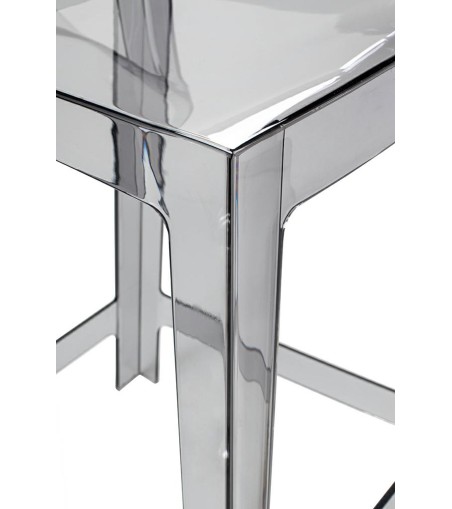 Krzesło barowe VICTORIA 65 cm dymione - poliwęglan