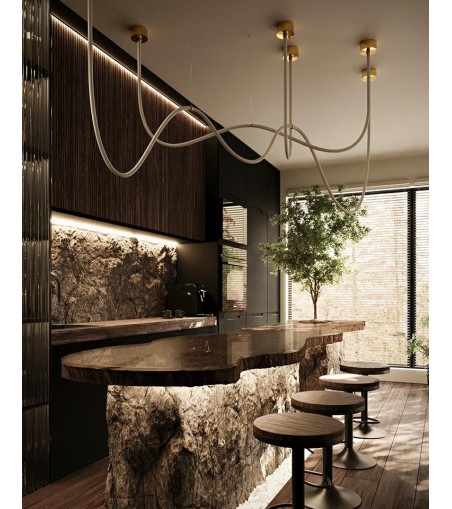 MOOSEE lampa wisząca LASSO 200 Smart      złota