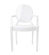 Krzesło LOUIS białe - poliwęglan