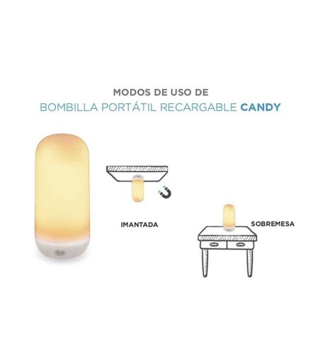 NEW GARDEN lampa stołowa CANDY z efektem płomienia IN&OUT BATTERY