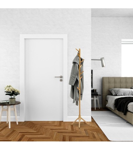 MODESTO wieszak stojący STICK naturalny - drewno bukowe