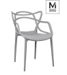 MODESTO krzesło HILO szare - polipropylen