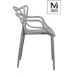 MODESTO krzesło HILO szare - polipropylen