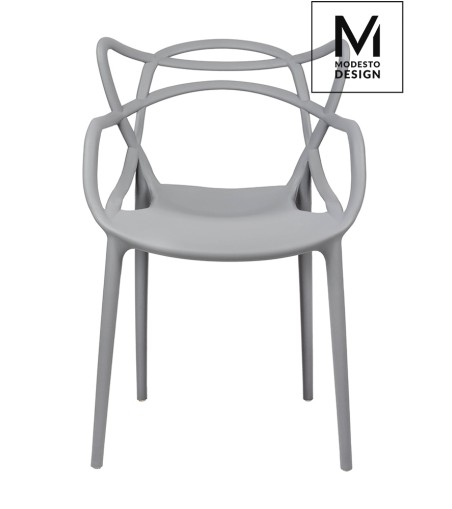 MODESTO krzesło HILO szare - polipropylen