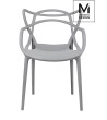 MODESTO krzesło HILO szare - polipropylen