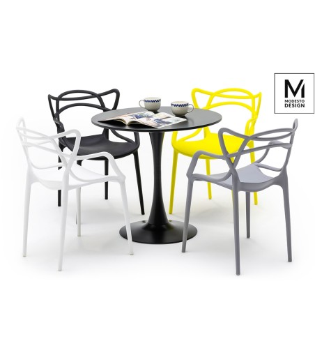 MODESTO krzesło HILO szare - polipropylen