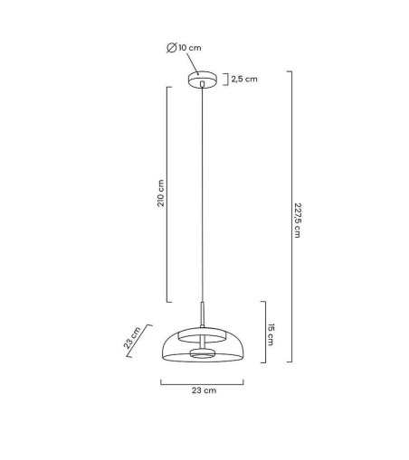 MOOSEE lampa wisząca EDEN złota