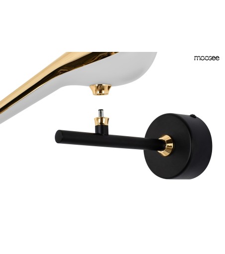 MOOSEE lampa ścienna BIRD złota