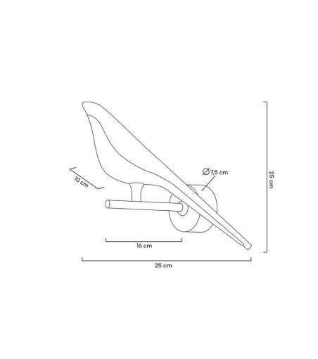 MOOSEE lampa ścienna BIRD złota
