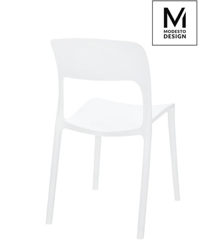 MODESTO krzesło ZING białe - polipropylen
