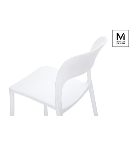 MODESTO krzesło ZING białe - polipropylen