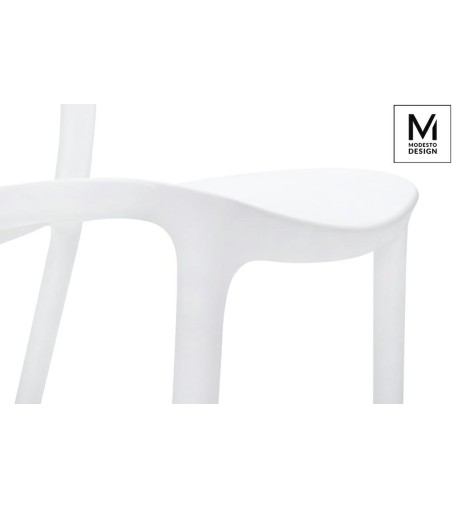 MODESTO krzesło ZING białe - polipropylen