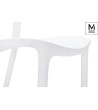 MODESTO krzesło ZING białe - polipropylen