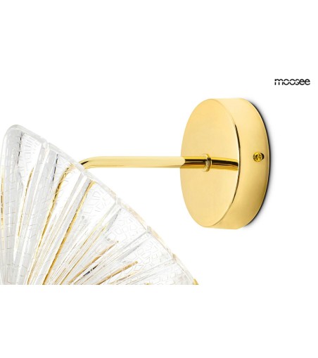 MOOSEE lampa ścienna BUTTERFLY M złota