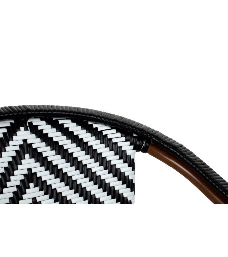 Krzesło ogrodowe CAFE AZURE biały /       czarny