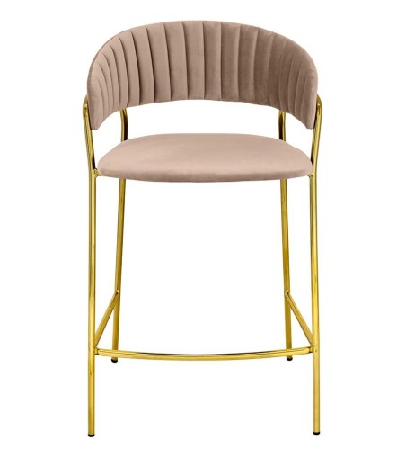 Krzesło barowe MARGO 65 khaki / beżowe