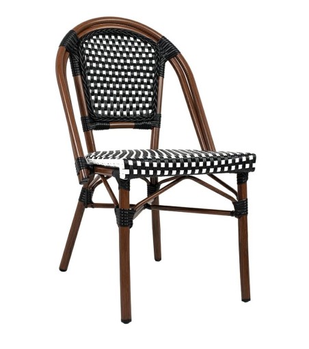 Krzesło ogrodowe CAFE PARIS brązowe       rattan