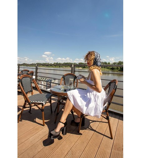 Krzesło ogrodowe CAFE PARIS brązowe       rattan