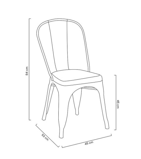 Krzesło TOWER (Paris) metal