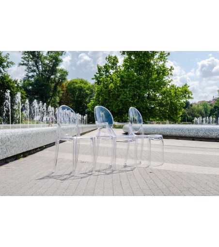 Krzesło VICTORIA transparentne - poliwęglan