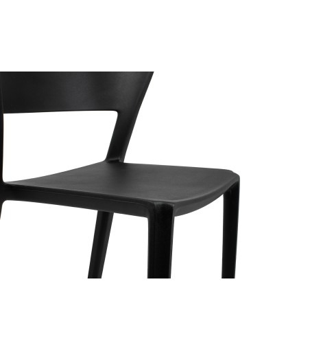 Krzesło JASPER czarne - polipropylen