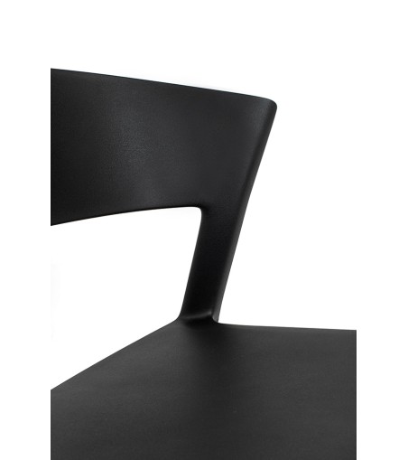 Krzesło JASPER czarne - polipropylen